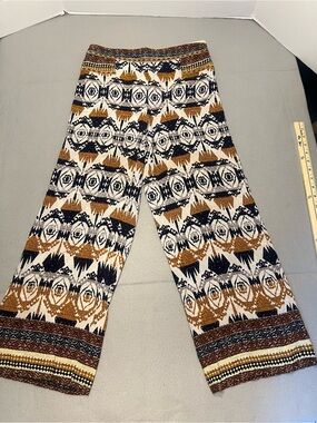 earthbound trading company pants Boho Wide Leg Pants Cotton Size M